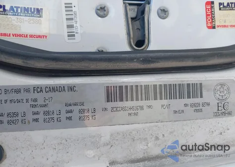 2017 Chrysler 300 C Platinum from USA, damaged, VIN 2C3CCASG1HH516786